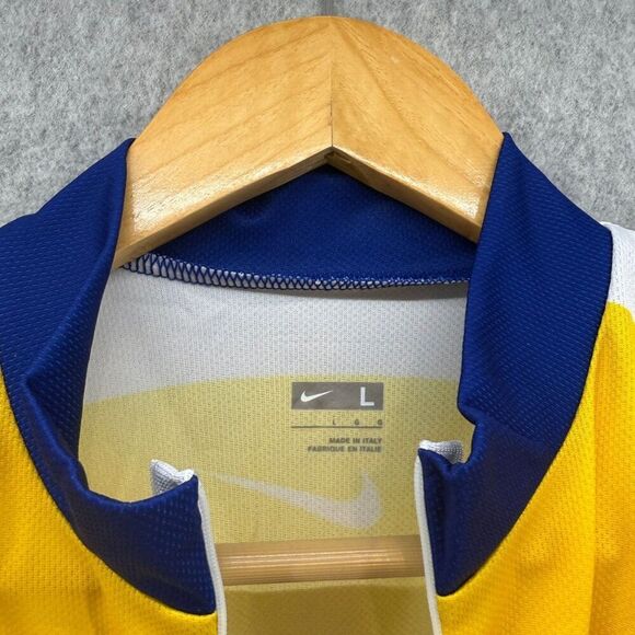 NWT Nike Livestrong‎ Unite Cycling Jersey Large Yellow White Bike Athletic Men's - Picture 5 of 12